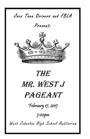 2016-2017 Mr. West J High School Pageant